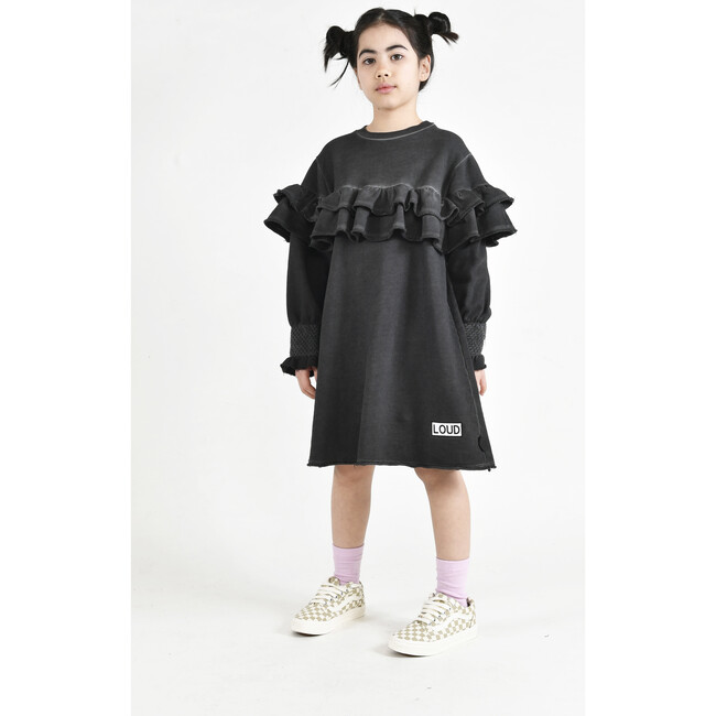 New Wave Dress, Black Pigment dye - Dresses - 2