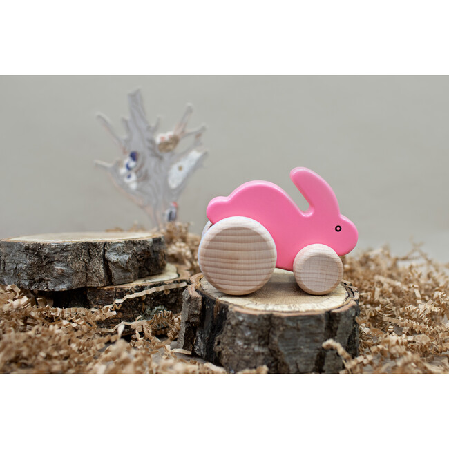Small Rabbit, Pink - Woodens - 3