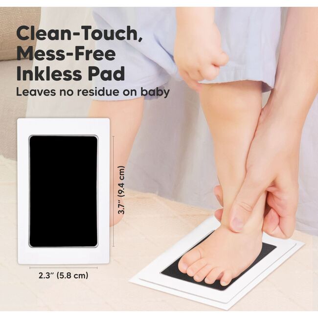4-Pack Hand & Footprints Inkless Ink Pads, Jet Black - Frames - 2