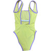 Women's Ocean Isle Sleeveless One Piece, Lemon/Lilac - One Pieces - 2