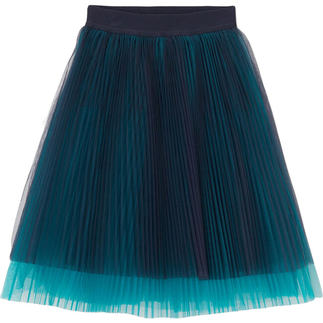 Tulle Skirt, Navy Blue Blue - Skirts - 1