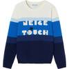 Wool Sweater, Blue Multi - Sweaters - 1 - thumbnail