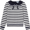 Sailor Sweater, White Navy Blue - Sweaters - 1 - thumbnail