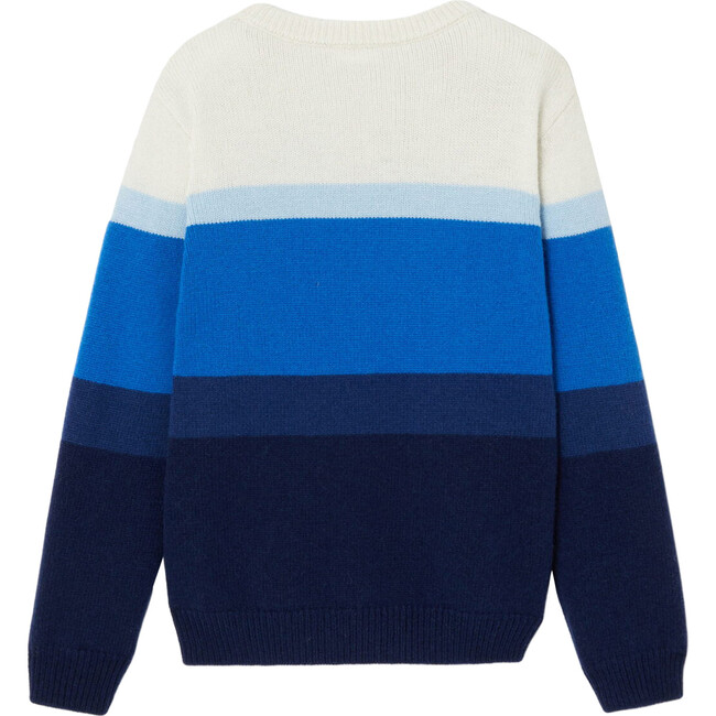 Wool Sweater, Blue Multi - Sweaters - 2