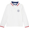 Long Sleeve Polo, White - Polo Shirts - 1 - thumbnail