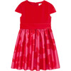 Holiday Dual Fabric Dress, Pink Multi - Dresses - 1 - thumbnail