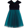 Holiday Long Dress, Navy Blue - Dresses - 2