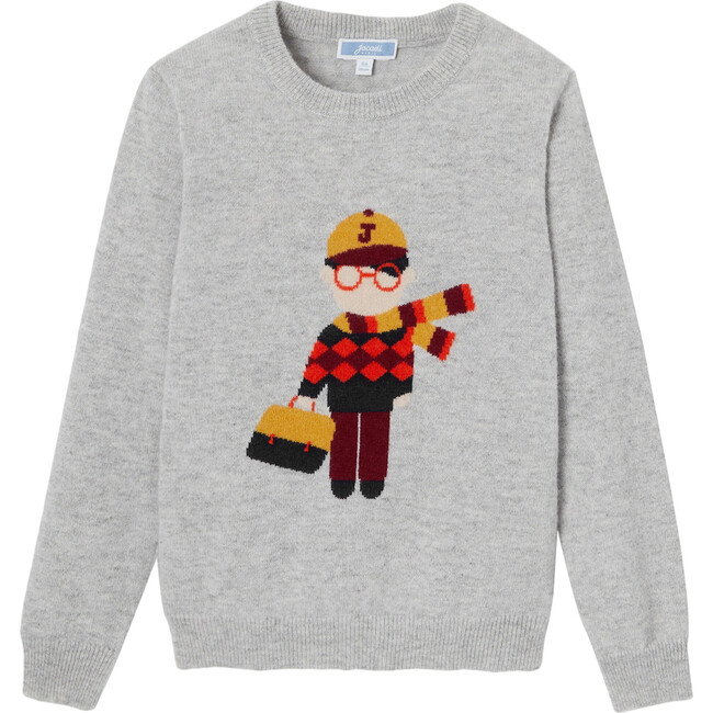 Cashmere Sweater , Chine Grey