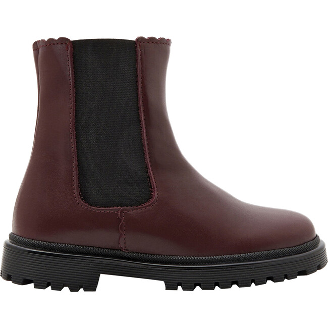 Chelsea Smooth Leather Boots, Burgundy - Boots - 1