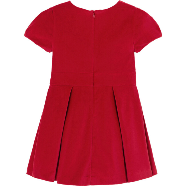 Holiday Velour Dress, Ruby Red