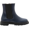 Chelsea Smooth Leather Boots, Navy Blue - Boots - 1 - thumbnail