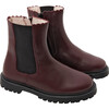 Chelsea Smooth Leather Boots, Burgundy - Boots - 2 - thumbnail