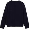 Intarsia Sweater, Navy Blue - Sweaters - 2