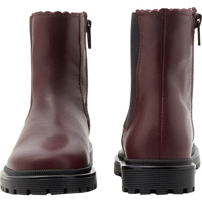 Chelsea Smooth Leather Boots, Burgundy - Boots - 3