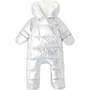 Baby Snowsuit, Silver - Snowsuits - 1 - thumbnail