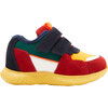 Baby Running Shoes, Yellow Multi - Sneakers - 1 - thumbnail