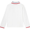 Long Sleeve Polo, White - Polo Shirts - 2