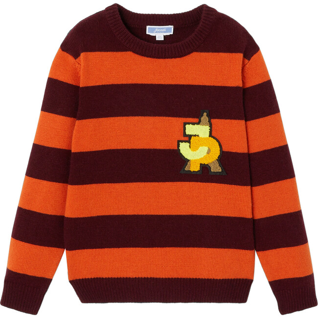 Striped Sweater, Orange