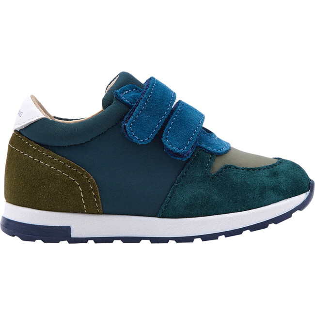 Baby Running-Style Sneakers, Khaki - Sneakers - 1