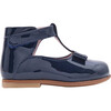 Baby Pre-Walker T-Strap Shoes, Navy Blue - Sneakers - 1 - thumbnail