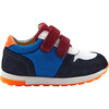 Baby Running-Style Sneakers, Blue - Sneakers - 1 - thumbnail