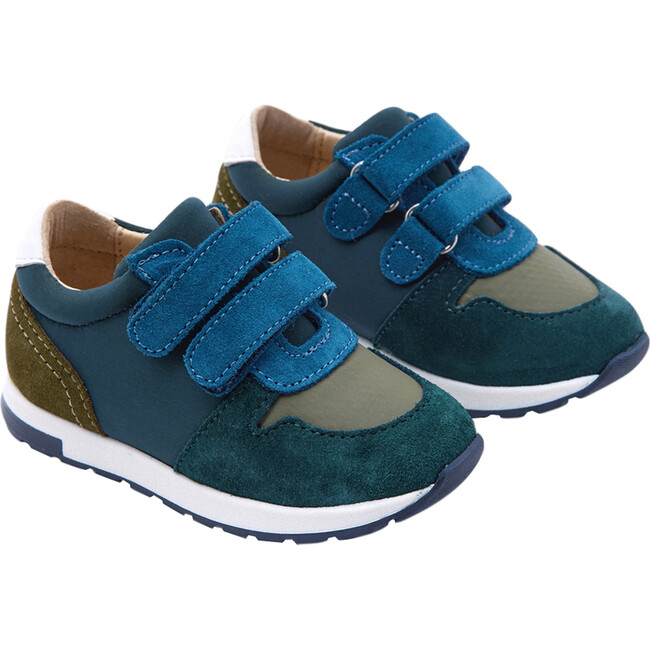Baby Running-Style Sneakers, Khaki