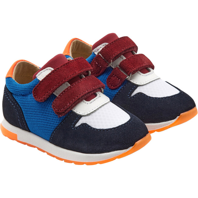 Baby Running-Style Sneakers, Blue - Sneakers - 2