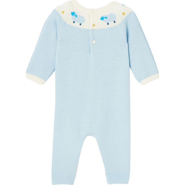 Baby Knit Onesie, Blue Multi