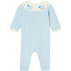 Baby Knit Onesie, Blue Multi - Onesies - 2 - thumbnail