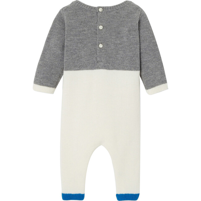 Baby Knit Onesie, Grey Multi