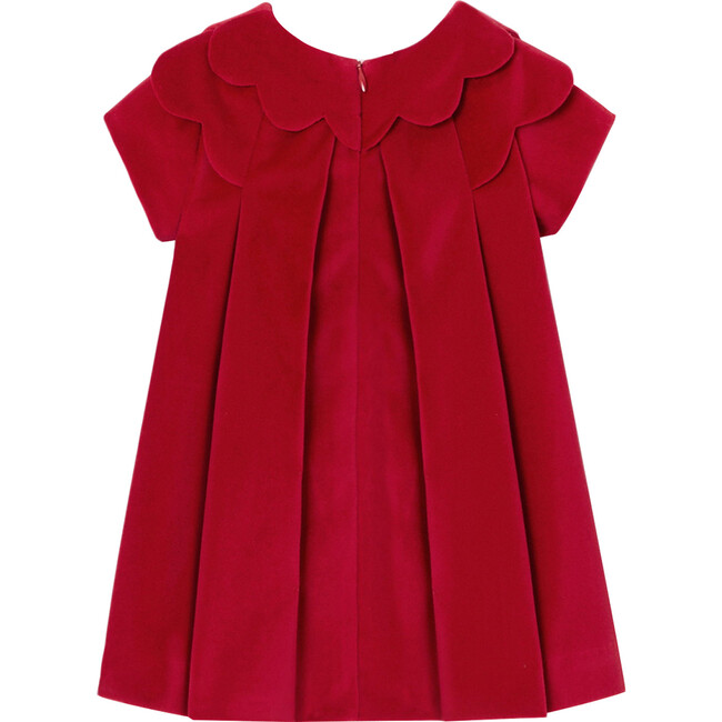 Baby Holiday Dress, Ruby Red - Dresses - 2