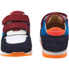 Baby Running-Style Sneakers, Blue - Sneakers - 3 - thumbnail