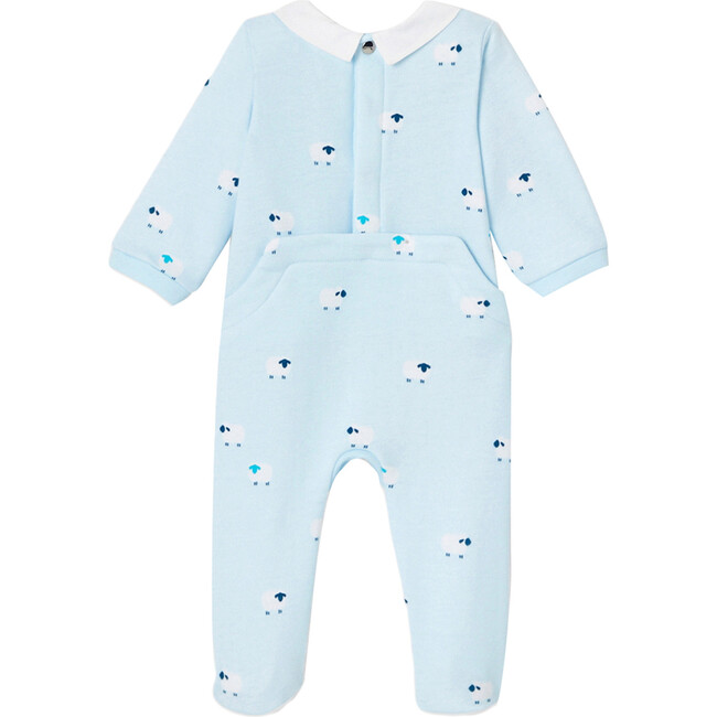 Baby Fleece Pajamas, Blue Multi - Pajamas - 2