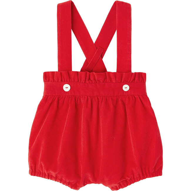 Baby Corduroy Bloomers, Lacquered Red - Bloomers - 1