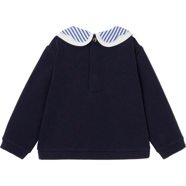 Baby Fleece Sweatshirt, Navy Blue