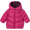 Baby Down Jacket, Bright Pink Multi - Jackets - 1 - thumbnail