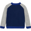 Baby Cashmere Cardigan, Grey Navy - Cardigans - 2