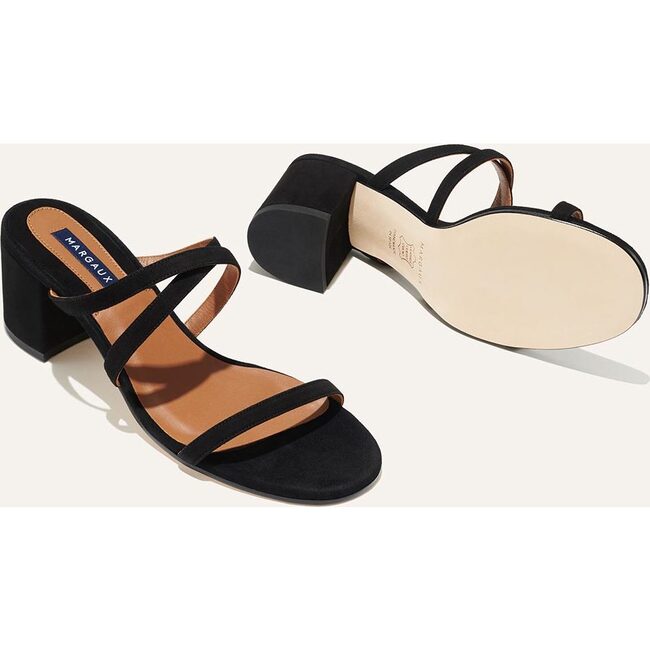 Women's The Perry Sandal, Black Suede - Sandals - 5