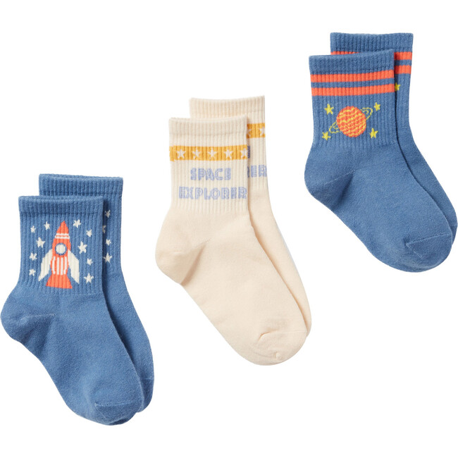 3 Pack Socks, Space Exploration - Socks - 1