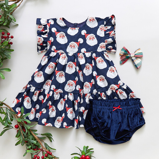 Santa Claus Kit Dress Set, Navy - Dresses - 2