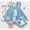 Stevie Dress Set With Ruffle Trim, North Pole Postcards - Dresses - 3