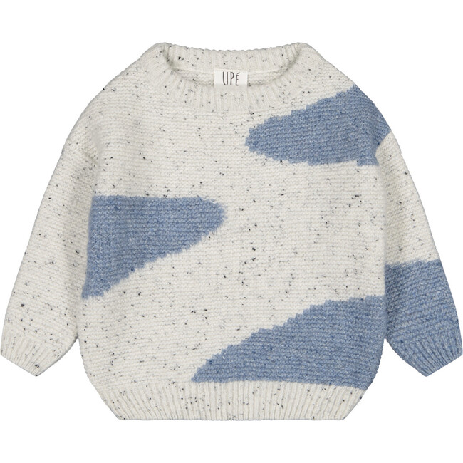 Icerberg Sweater, White/Blue