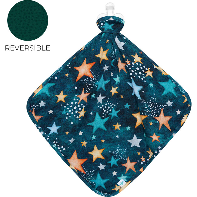 Rogan Double Sided Patoo & Lovey Set, Navy - Blankets - 3