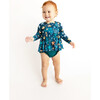 Rogan Long Sleeve Basic Peplum Top & Bloomer Set, Navy - Two Pieces - 4