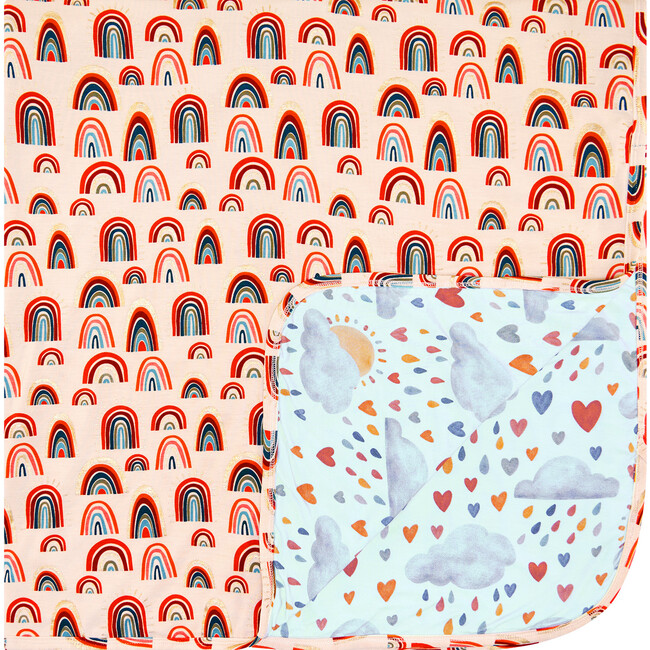 Double Sided Patoo & Lovey Set, Beige - Blankets - 2