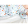 Briella Tie Front Kimono Set, Blue - Two Pieces - 4
