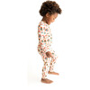 Skyla Long Sleeve Basic Pajama Set, Beige - Two Pieces - 6