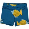 Under The Sea Lycra Shorts, Blue - Swim Trunks - 1 - thumbnail