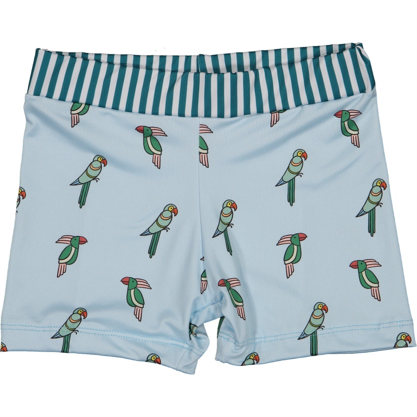 Birdies Lycra Swim Shorts, Blue Green - Swim Trunks - 1