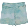 Special Tie-Dye Lycra Shorts, Aqua Blue - Swim Trunks - 1 - thumbnail